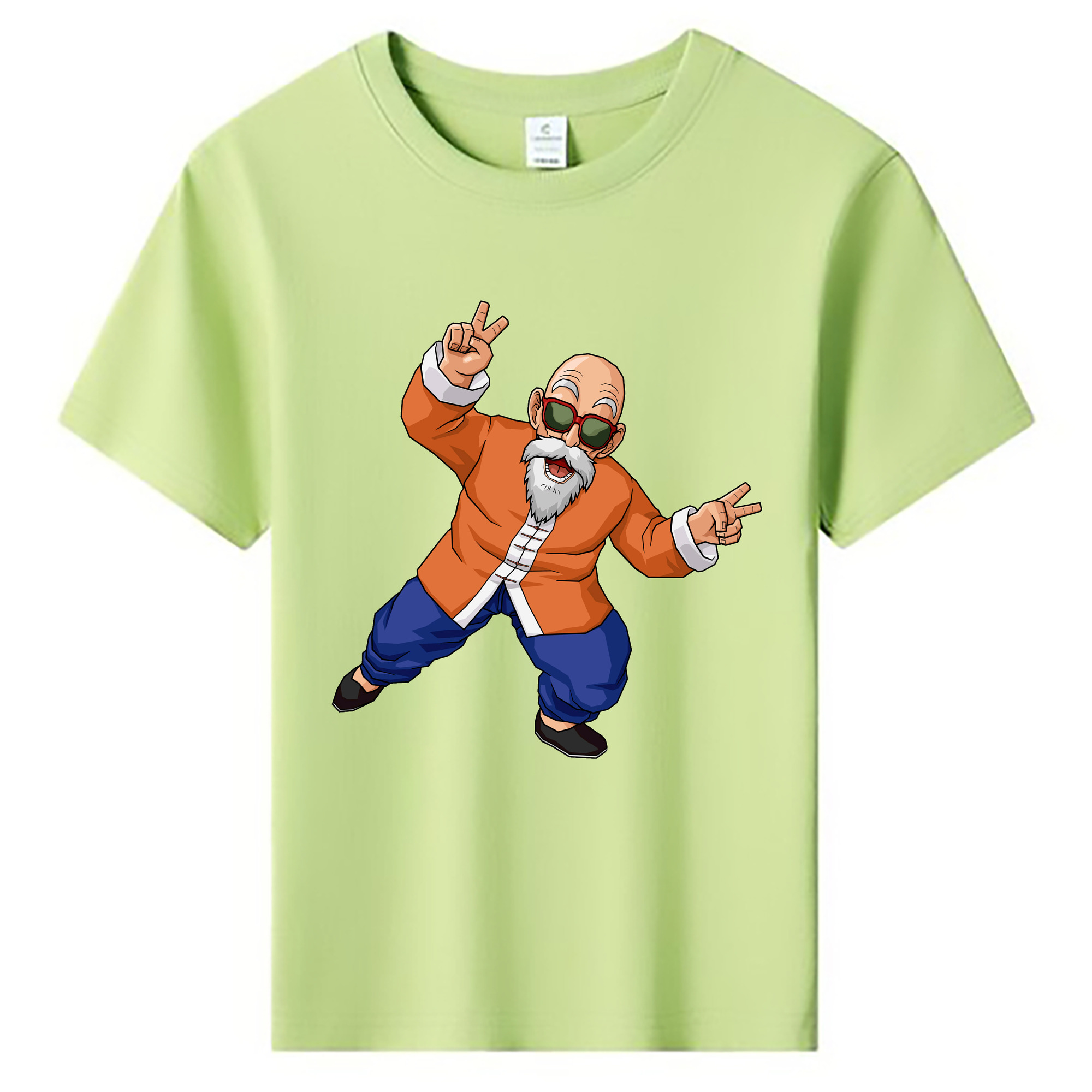 （画像用） ドラゴンボール 亀仙人（かめせんにん） DRAGON BALL Master Roshi Kame Sennin 綿100％キッズTシャツ（フロントプリント）
